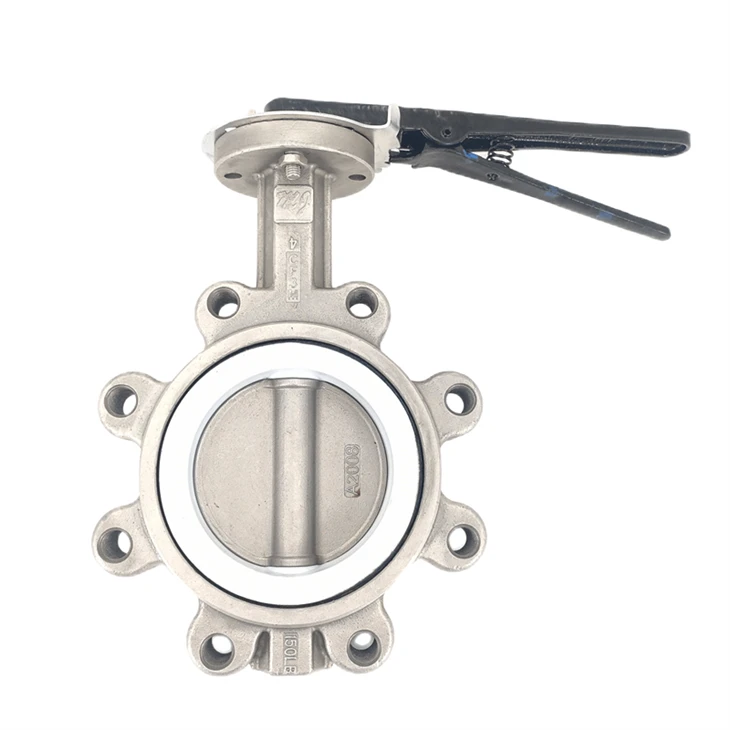 316L kahva LUG -tyyppi PTFE Butterfly -venttiili
